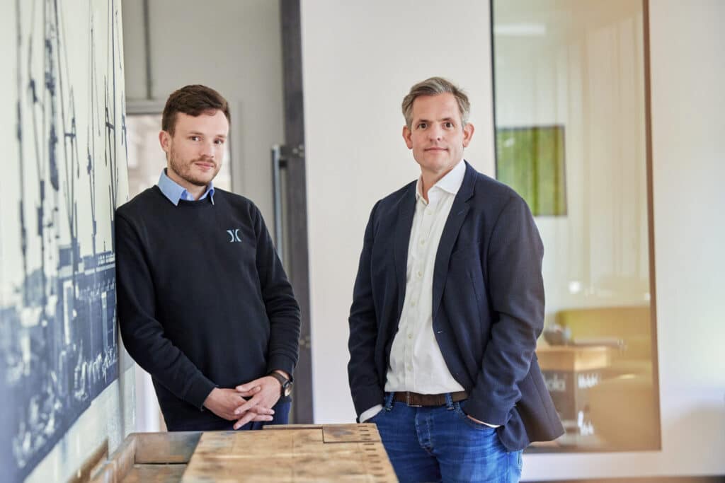 Alexander Börgel & Dr- Thomas M.Fischer beim Dreh für die Zweite Staffel von „Startup meets Tom“